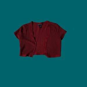 New York & Company Red Knit Top